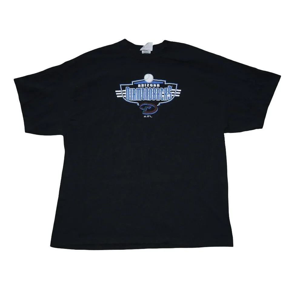 Adidas VTG 2005 Arizona Diamondbacks Short Sleeve T-Shirt Men's 2XL Black‎